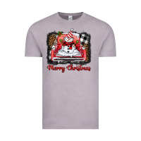 Vintage Zinc merry christmas truck snowman Vintage Tee - BarkalooDesign