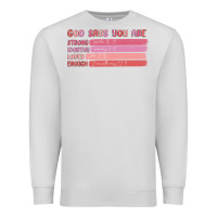 Dove Grey god says you are Premium Sweatshirt - MaliasSmallBusiness
