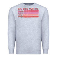 Heather Grey god says you are Premium Sweatshirt - MaliasSmallBusiness