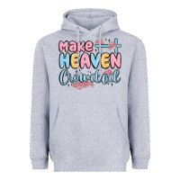 Heather Grey make heaven crowded Heavyweight Hoodie - MaliasSmallBusiness