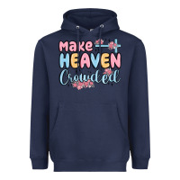 Navy make heaven crowded Heavyweight Hoodie - MaliasSmallBusiness