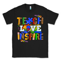 Black teach love inspire Classic Tee - AdoDesignShop