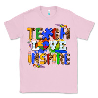 Bubblegum Pink teach love inspire Classic Tee - AdoDesignShop