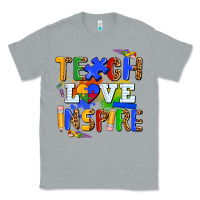 Heather Grey teach love inspire Classic Tee - AdoDesignShop