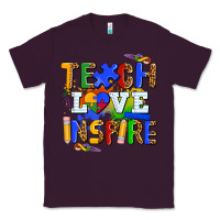 Plum teach love inspire Classic Tee - AdoDesignShop