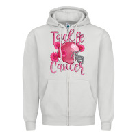 Dove Grey tackle cancer helmet Zipper Hoodie - AdoDesignShop