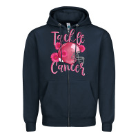 Navy tackle cancer helmet Zipper Hoodie - AdoDesignShop