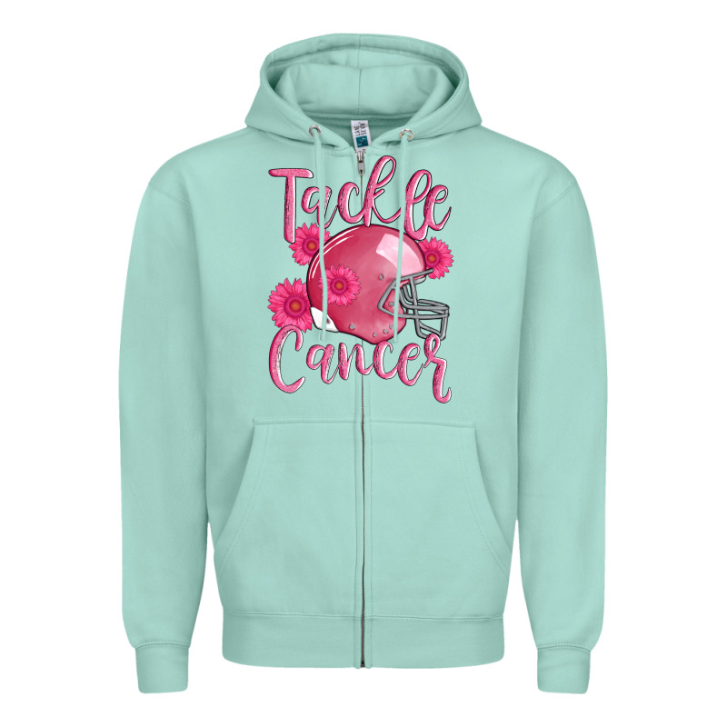 Tackle Cancer Helmet Zipper Hoodie by AdoDesignShop | Teevron
