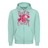 Seafoam tackle cancer helmet Zipper Hoodie - AdoDesignShop