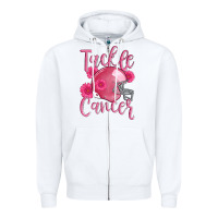 White tackle cancer helmet Zipper Hoodie - AdoDesignShop
