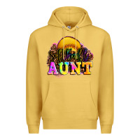 Antique Gold softball aunt Premium Hoodie - LillyAllenDesigns