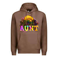 Chestnut softball aunt Premium Hoodie - LillyAllenDesigns
