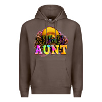 Coffee softball aunt Premium Hoodie - LillyAllenDesigns