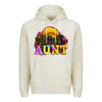 Oatmeal Heather softball aunt Premium Hoodie - LillyAllenDesigns