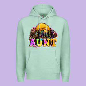 Softball Aunt Premium Hoodie Designed By Lillyallendesigns