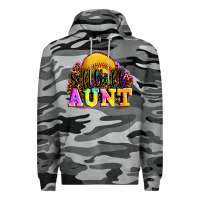 Slate Camo softball aunt Premium Hoodie - LillyAllenDesigns