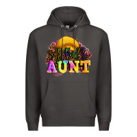 Smoke softball aunt Premium Hoodie - LillyAllenDesigns