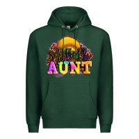 Sports Green softball aunt Premium Hoodie - LillyAllenDesigns