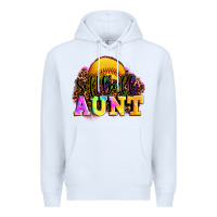 White softball aunt Premium Hoodie - LillyAllenDesigns