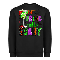 Black eat drink and be scary Heavyweight Sweatshirt - Zillion Design Studio