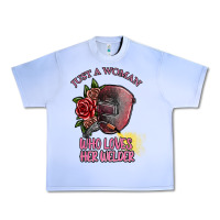 Grape Ice just a woman who loves her welder Urban Heavy Tee - SublimationCraftShop