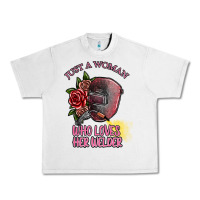Lunar Rock just a woman who loves her welder Urban Heavy Tee - SublimationCraftShop
