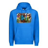 True Royal cactus boot background Premium Hoodie - AdoDesignShop