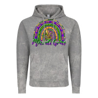 Cloud Rock mardi gras rainbow and fleur de lis Vintage Hoodie - RanaPortraitStore
