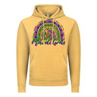 Vintage Mustard mardi gras rainbow and fleur de lis Vintage Hoodie - RanaPortraitStore