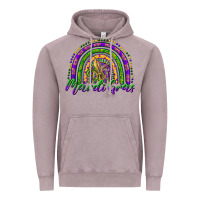 Vintage Zinc mardi gras rainbow and fleur de lis Vintage Hoodie - RanaPortraitStore