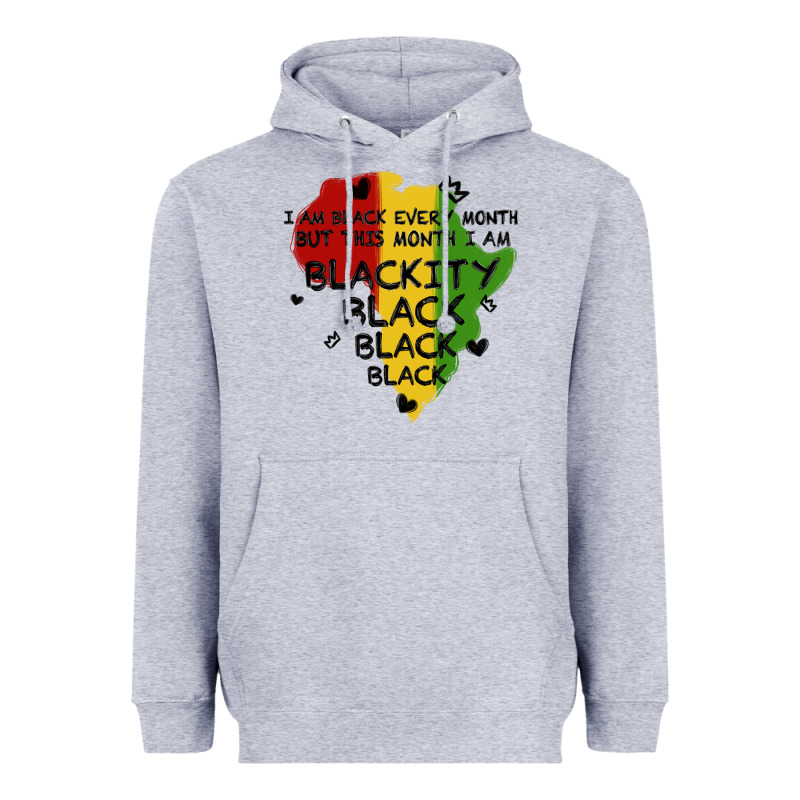 Black Black Blackity Heavyweight Hoodie by MaliasSmallBusiness | Teevron