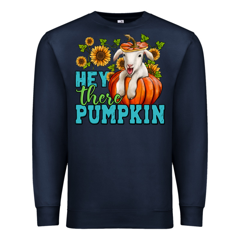 Hey There Pumpkin Lamb Premium Sweatshirt by NancyCooperArtShop | Teevron