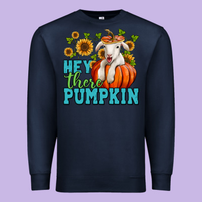 Hey There Pumpkin Lamb Premium Sweatshirt Designed By Nancycooperartshop