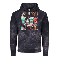 Cloud Black half teacher half coffee Vintage Hoodie - texasbilliewilder