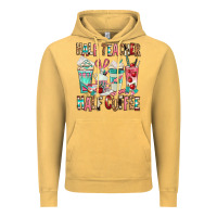 Vintage Mustard half teacher half coffee Vintage Hoodie - texasbilliewilder
