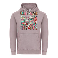 Vintage Zinc half teacher half coffee Vintage Hoodie - texasbilliewilder