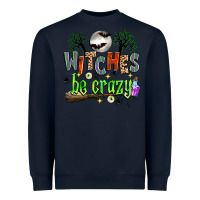 Navy witches be crazy Heavyweight Sweatshirt - Zillion Design Studio