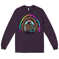 Plum nurse life rainbow Long Sleeve Tee - JahusDesignShop