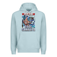 Reel Cool Grandpa American Flag Bass Premium Hoodie | Teevron