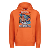 Carrot reel cool grandpa american flag bass Premium Hoodie - LillyAllenDesigns