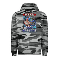 Slate Camo reel cool grandpa american flag bass Premium Hoodie - LillyAllenDesigns