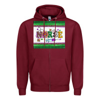 Burgundy mardi gras nurse Zipper Hoodie - Artiststas