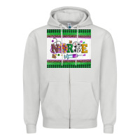 Dove Grey mardi gras nurse Zipper Hoodie - Artiststas