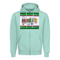 Seafoam mardi gras nurse Zipper Hoodie - Artiststas