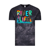Cloud Black river life kayaking Vintage Tee - Zillion Design Studio