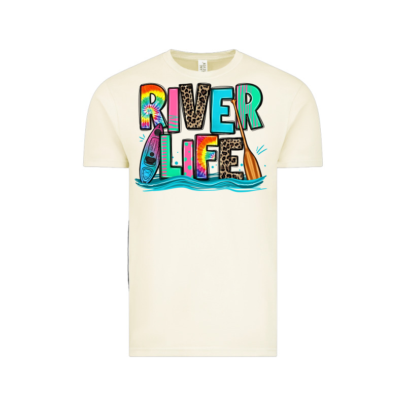 River Life Kayaking Vintage Tee by Zillion Design Studio | Teevron