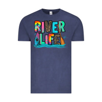 Vintage Denim river life kayaking Vintage Tee - Zillion Design Studio