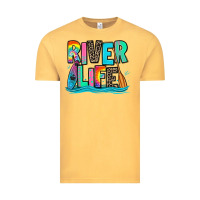 Vintage Mustard river life kayaking Vintage Tee - Zillion Design Studio