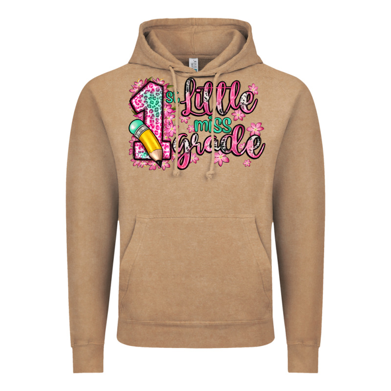 Little Miss 1st Grade Vintage Hoodie by Zillion Design Studio | Teevron