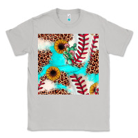 Moon Dust baseball leopard turquoise cactus sunflower seamless pattern Classic Tee - JahusDesignShop